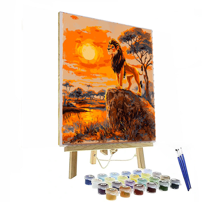 Simba's Savanna Kingdom - Disney Inspired Painting By Numbers Kit