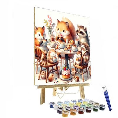 Cute Critter Cafe Painting Number Kit