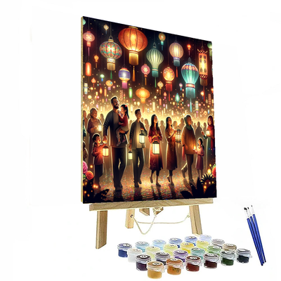 The Lantern Festival Painting Number Kit