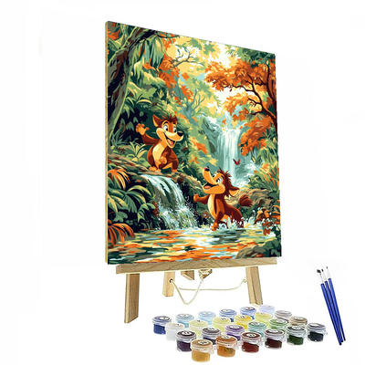 Timon And Pumbaa's Jungle Joy - Disney Inspired Paint By Number