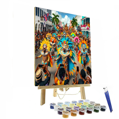 Junkanoo - Nassau, Bahamas Numbered Painting Kits