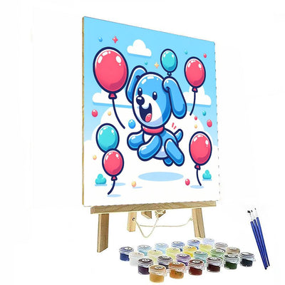 Bouncing Balloon Dog DIY Paint By Numbers