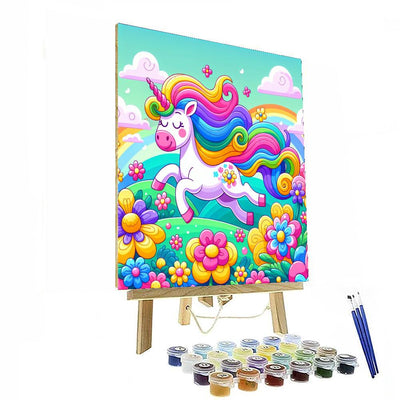 Cute Unicorn Painting By Numbers Kit