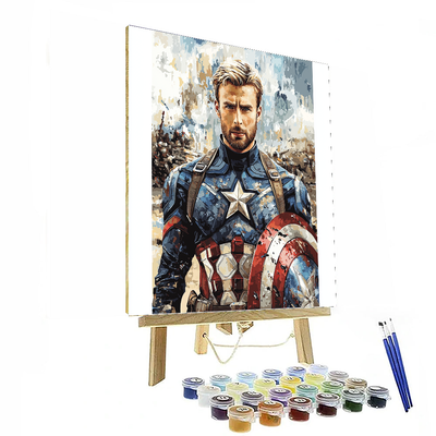 Chris Evans: The Captain America Of Generations Paint By Numbers