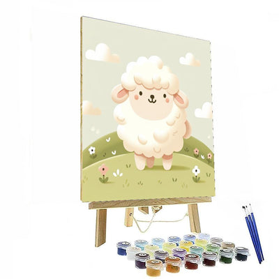 Cuddly Woolly Sheep Number Painting