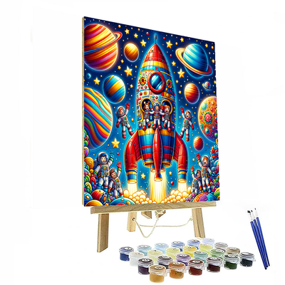 Exciting Space Exploration Numbered Painting Kits