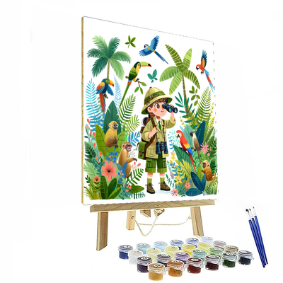 Little Explorer's Jungle Painting Number Kit