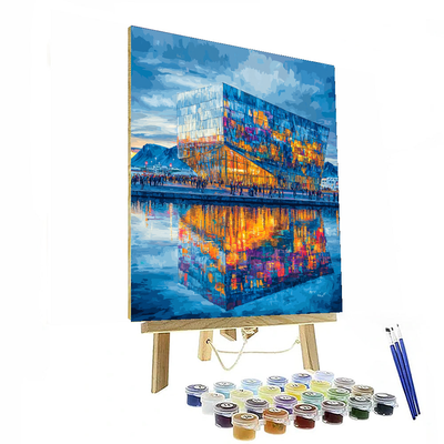 Reykjavik's Harpa Concert Hall Numbered Painting Kits