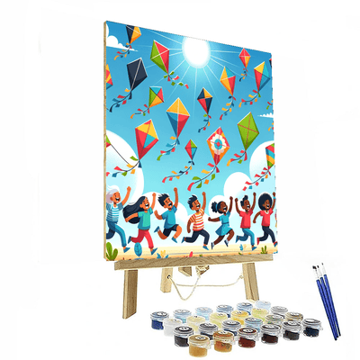 Kooky Kites Paint By Numbers Art