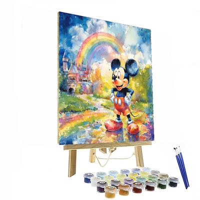 Mickey Mouse Rainbow Dreamscape - Disney Inspired Paint By Number