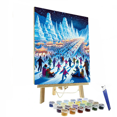 Hokkaido Snow Festival - Japan Painting By Numbers Kit