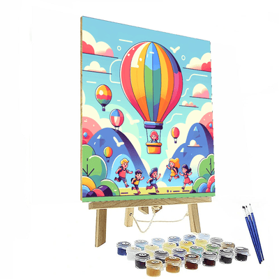 Air Balloon Adventure Painting By Numbers Kit