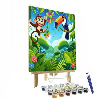 Exploration In The Jungle Painting By Numbers Kit