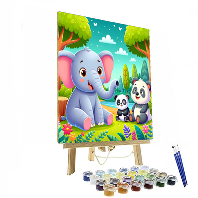 Charming Animal Kingdom Numbered Painting Kits