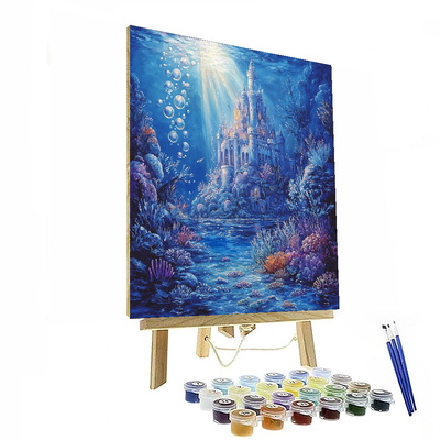 The Little Mermaid's Sea Castle - Disney Inspired Paint By Number