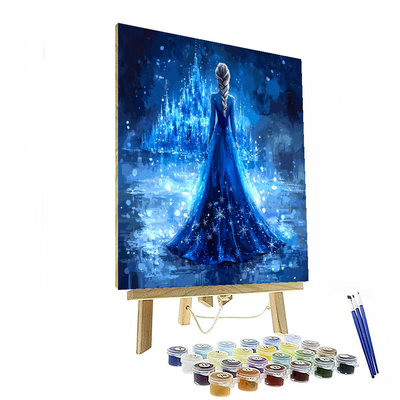 Elsa's Ice Palace Illumination - Disney Inspired Paint By Numbers