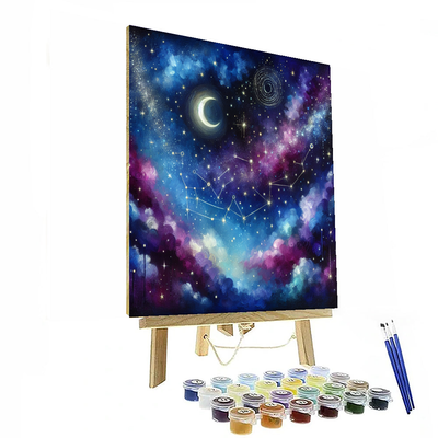 Celestial Night Sky Adventure Paint By Number