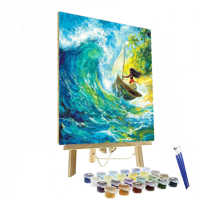 Moana's Ocean Exploration - Disney Inspired Paint By Numbers Art