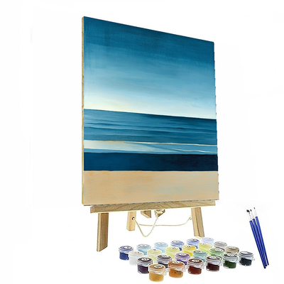 Mark Rothko Inspired Modern Tranquil Coastline  Paint By Number