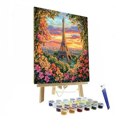 Eiffel Tower Viewpoints Number Painting