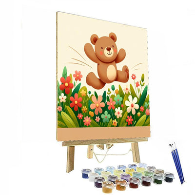 Bouncy Teddy Bear Number Painting