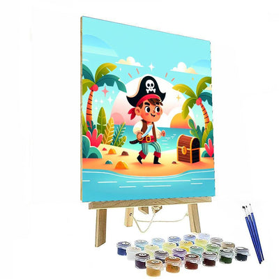 Pirate's Treasure Cove Paint By Number