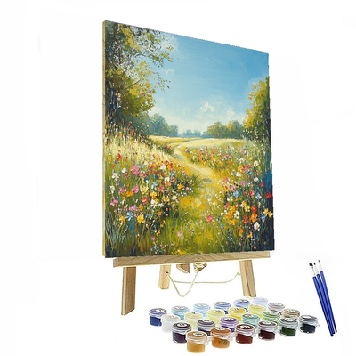 John Constable Inspired Peaceful Meadow  Numbered Painting Kits