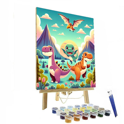 Wondrous Dinosaurs Painting Number Kit