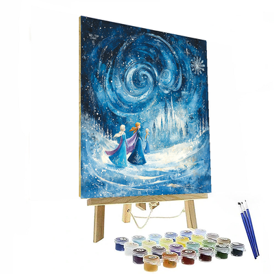 Frozen Fantasy Elsa And Anna Magic - Disney Inspired Paint By Numbers Kits