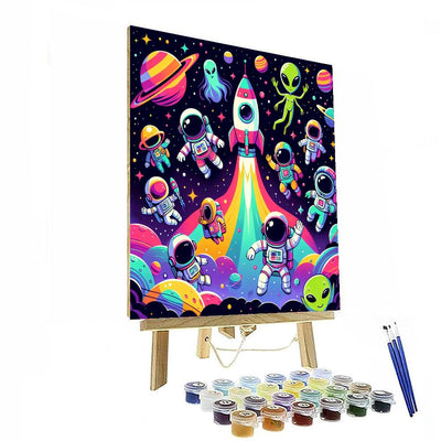 Super Space Explorers DIY Paint By Numbers