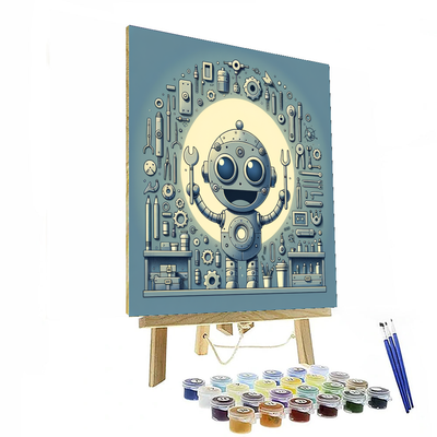 Robot Inventor's Workshop Paint By Numbers Kits