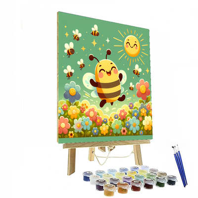 Happy Little Bee Paint By Numbers Kits