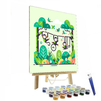 Jungle Swing Safari Paint By Color