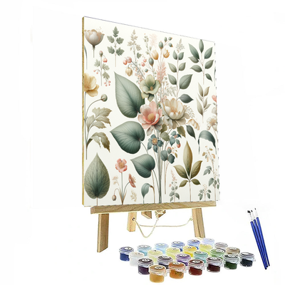 Charming Botanical Prints Paint By Number