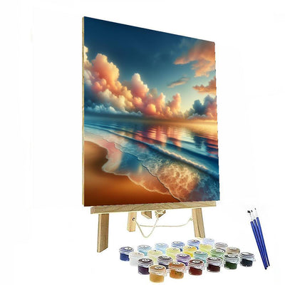 Tranquil Sunrise Over The Sea Numbered Painting Kits