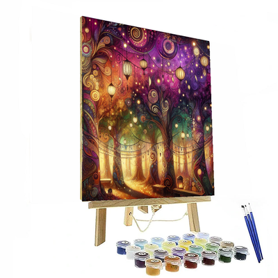 Bohemian Forest Festivity Number Painting