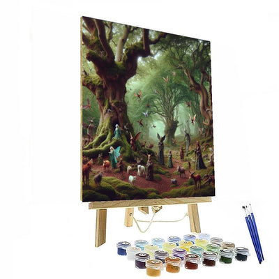 Woodland Creatures Gathering Paint By Color