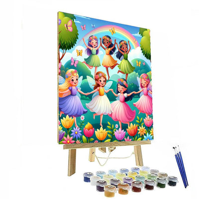 Frolicsome Fairies In The Garden Paint By Color