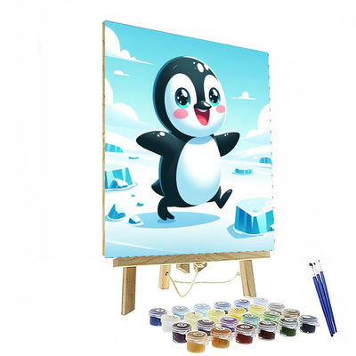 Wandering Penguin Numbered Painting Kits