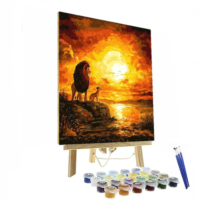 Mufasa's Wisdom On Pride Rock - Disney Inspired Paint By Numbers Kits