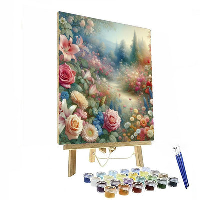 Floral Serenity In Bloom Paint By Number