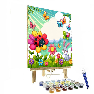 Garden Of Friendly Critters Painting By Numbers Kit