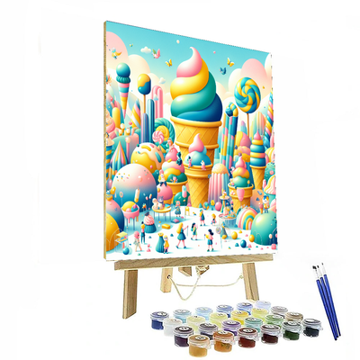 Whimsical Ice Cream Land Paint By Numbers Kits