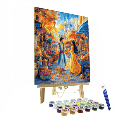 Aladdin's Magical Market - Disney Inspired Paint By Numbers