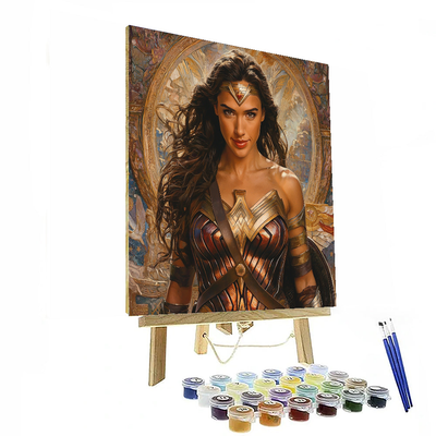 Gal Gadot: The Empowering Wonder Woman Of Cinema Painting By Numbers Kit