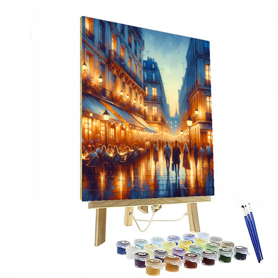 Elegant Evening Stroll Painting Number Kit