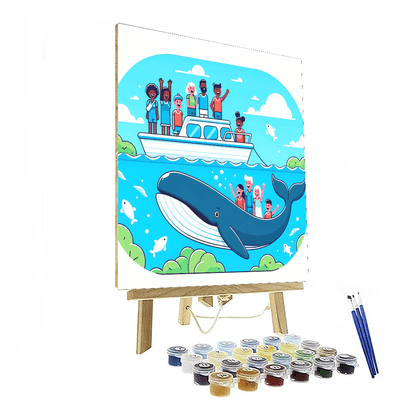 Whale Watch Wonders Painting Number Kit