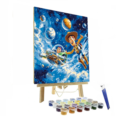 Woody And Buzz's Galactic Quest - Disney Inspired Paint By Numbers