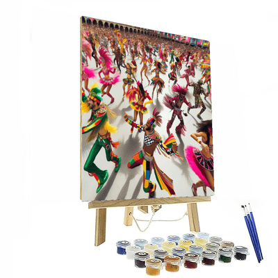 Energetic Dance Festival Painting Number Kit