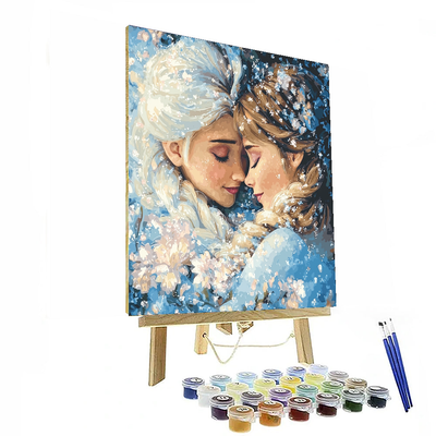 Elsa And Anna's Sisterly Love - Disney Inspired Paint By Numbers Art